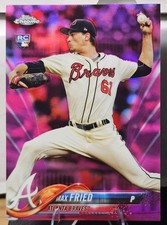 2018 Topps Chrome - Max Fried #66 Pink Refractor (RC)