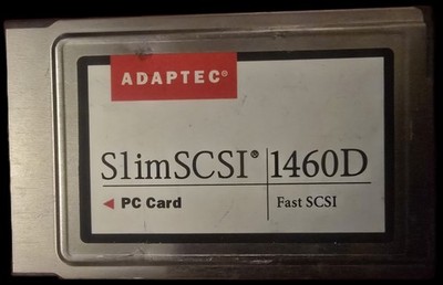 Adaptec SlimSCSI 1460D PCMCIA SCSI 2 Laptop Adapter for External SCSI Devices