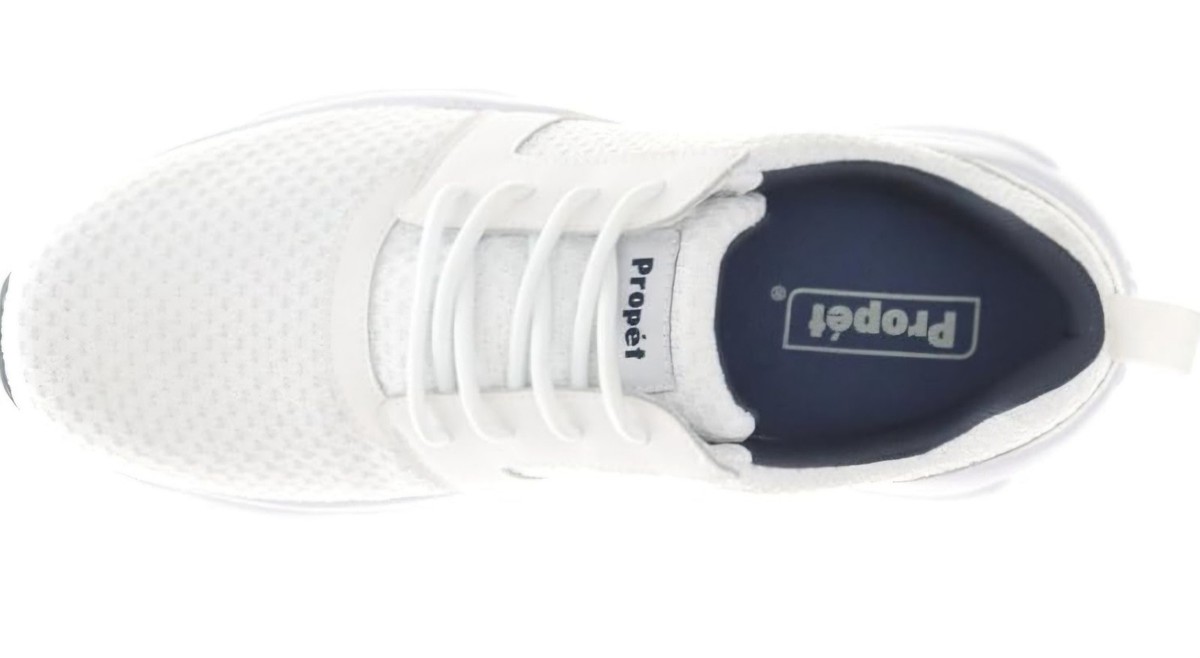 Propet Stability X MAA012M Shoes Mens Size 10 X (3E) Walking Athletic White Navy New Propet Stability X MAA012M Mens White Lace Up Sneaker  main image 3