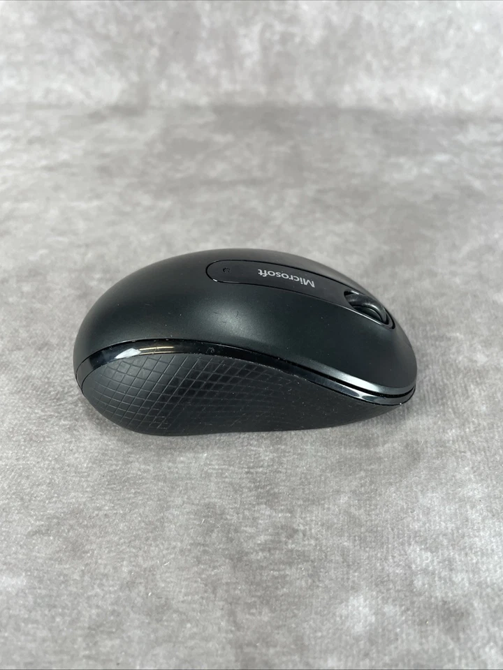 Microsoft Wireless Graphite Mobile Mouse 4000 Black Nonslip Grip #1383 w/ USB - Image 2 of 4