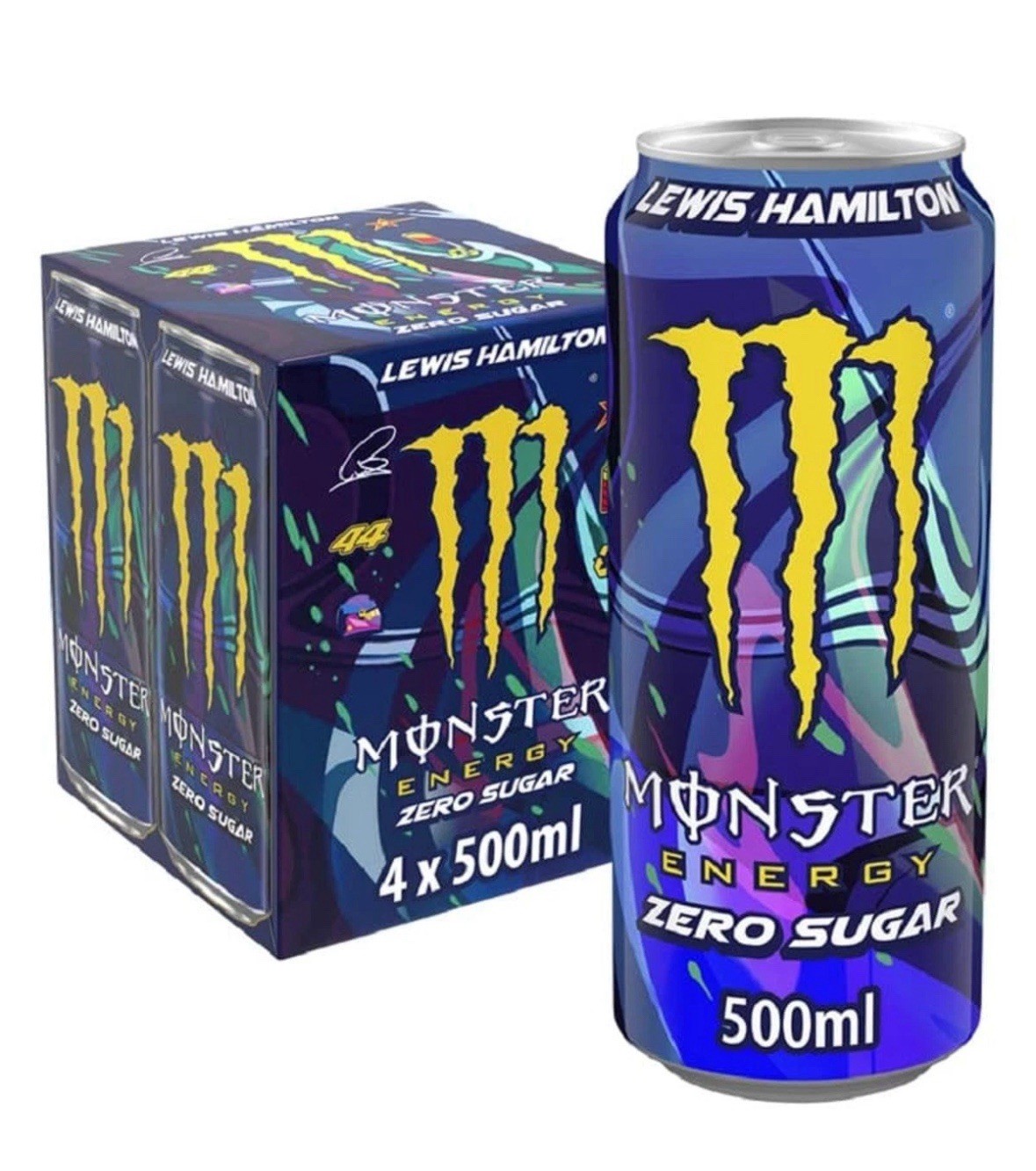 Monster Energy Lewis Hamilton Zero Sugar, 4 x 500 ml