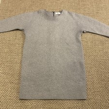 Everlane heavy scuba knit tunic dress, heather gray, minimalist, simple, French