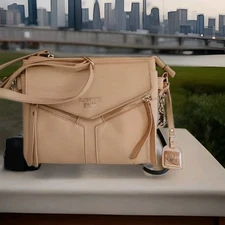  Rosetti Go Crossbody Handbag Faux Leather Brown Purse