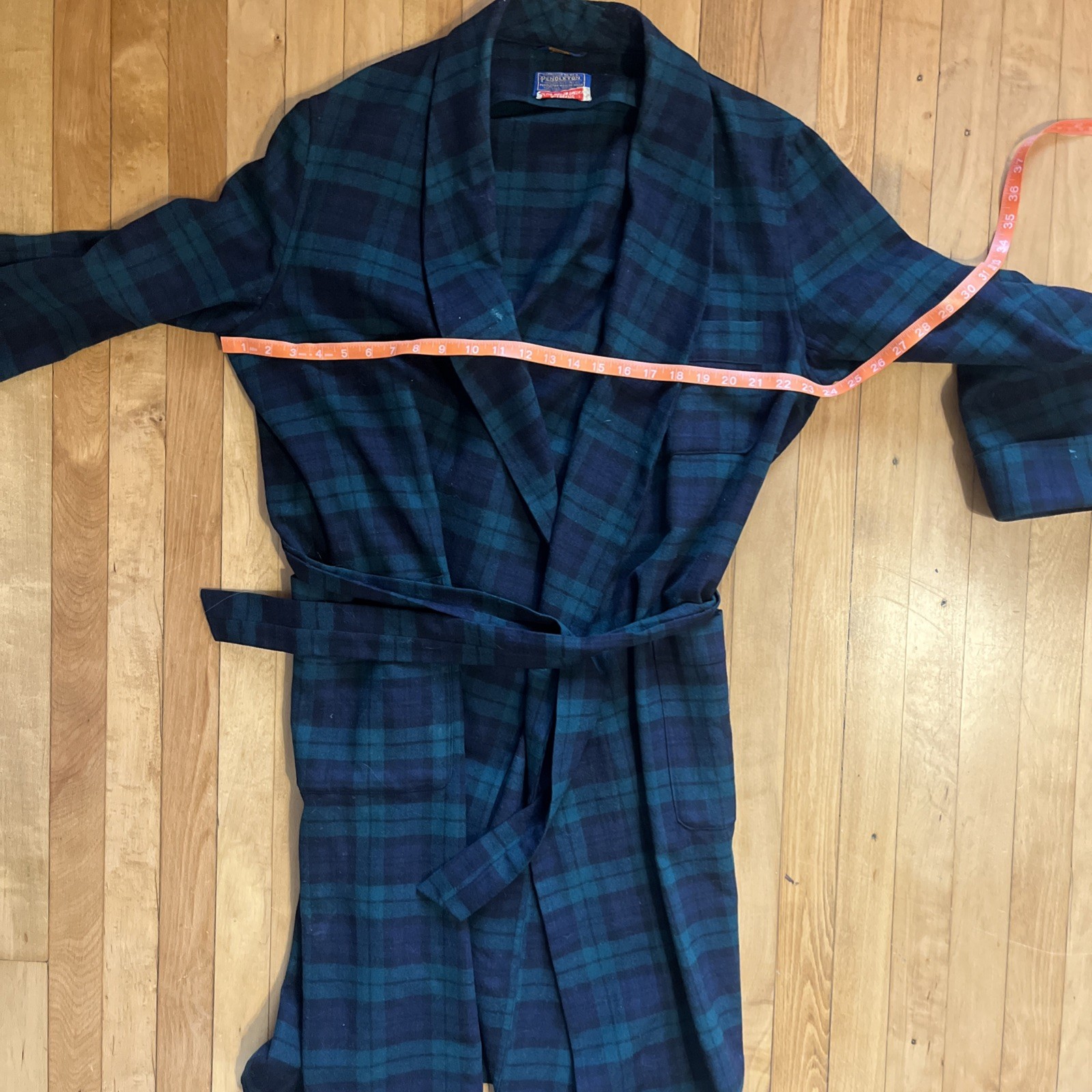 Pendleton Authentic Blackwatch  Tartan Wool Robe … - image 3