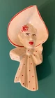 McCoy Wallpocket Lady In A Bonnet Wall Pocket