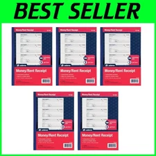 Professional Receipt Books, 100 Sets, 5 Duplicate Books