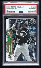2020 Holiday WalMart Mega Box Short Print Variations Luis Robert #HW2 PSA 10 1g3