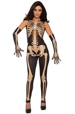 Brand New Lady Bones Skeleton Womens Adult Costume