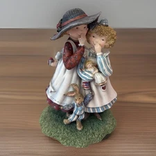 Lang &Wise Special Friends Figurine “ I Got A Secret” Ceramic Multi Color