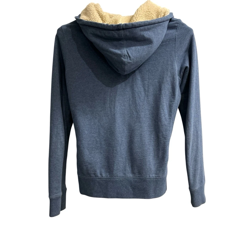 Sudadera con Capucha Lucky Brand Para Mujer M Azul Forrada de Vellón Azteca Bordada Años 90 Y2K Occidental Foto 2 de 4