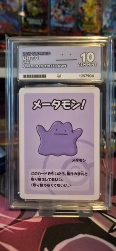 Ditto - 2019 Pokemon Old Maid - Japanese - ACE GEM MINT 10
