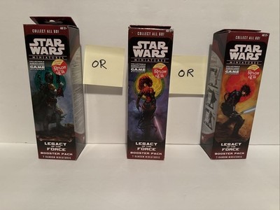 Star Wars Miniatures 1 LEGACY OF THE FORCE BOOSTER PACK  Factory Sealed