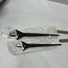 DuraTech Adjustable Construction Spud Wrench - Black Oxide Finish 12” & 10”