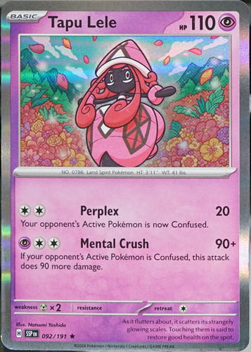Surging Sparks #92 Tapu Lele Pokemon NM