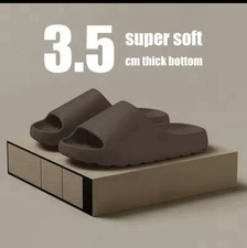 Coconut Slipper Thick Soled Sandals Soft Bottom Beach , Color -Beige Size 42-43