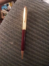 VINTAGE EVERSHARP  PENCIL Burgundy & Gold WORKS GREAT USA 1950'S