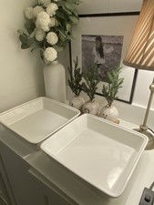 2 Crème Galerie 10 inch Square Baking Dish, Ideal For Hot And Cold Display £45