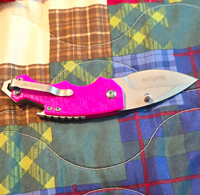 Kershaw Shuffle 3800PINK Pocket Knife 2.25'' Plain SS Blade Pink Clip