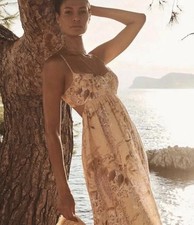 ZIMMERMAN-ROSA BRALETTE MIDI DRESS-SIZE 1-AUS 10- US 6