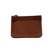 IL BISONTE Leather Wallet with Coin Case for Men, Brown,