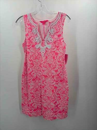 Pre-Owned Lilly Pulitzer Pink Size XS Knee Length Sleeveless Dress