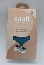 Saalt Leak Proof Menstrual Period Underwear Regular Absorbency Size XL Blue