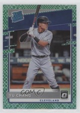 2020 Donruss Optic Rated Rookies Choice Green Dragon Prizm 79/84 Yu Chang 8d4
