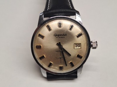 Gigandet Herrenuhr Vintage mechanisch Handaufzug 33,5mm FHF 81-2