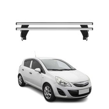 Menabo Dachträger Grundtäger für Opel Corsa D 2010-2014 FL 50kg Alu Silber 2 tlg