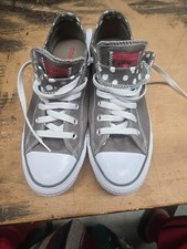 Converse Chuck Taylor All Star Double Tongue Junior Size 6 647725F Gray