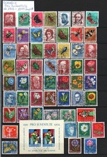 Szwajcaria Pro Juventute kolekcja od 1953 do 1977 kompletna - patrz zdjęcia