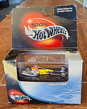 Hot Wheels 100% Streetliner 2002 1:64 Diecast With Case Yellow/Black Theme