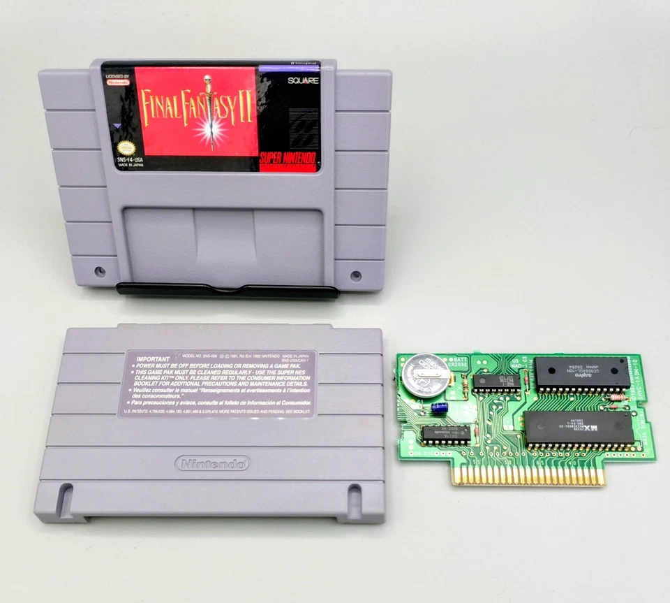 Final Fantasy II SNES Super Nintendo 1991 CIB w/Manual Map Dust Cover & Box - Image 3 of 4