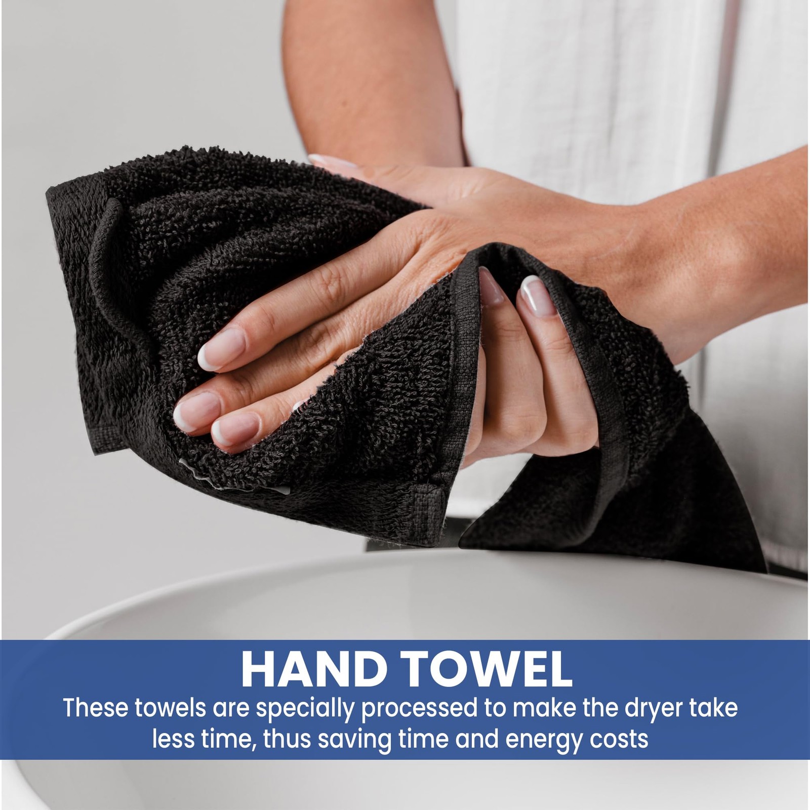 100% Cotton Bleach Proof Salon Towels 16x27 Inches Zero Twist Bleach Safe Gym...