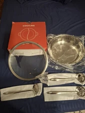 Kitchenware 32cm Chinese Stainless Steel Hot Pot Set Never Used