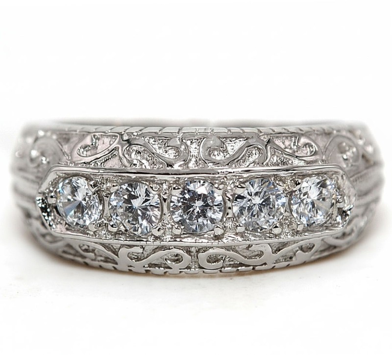 2CT Heat Treated Moissanite 925 Sterling Silver Ring Jewelry Sz 6 MM2-3