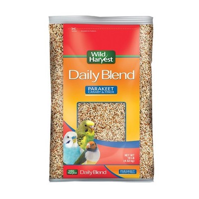 Wild Harvest Daily Blend Nutrition Diet For Parakeet, 10 Pound (Pack of 1) 