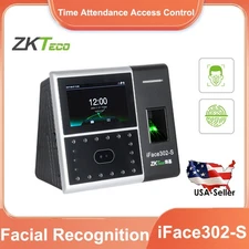 ZKTeco iFace302-S TCP/IP Biometric Fingerprint Time Attendance Face Recognition