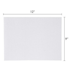 Mega Crafts - 9" x 12" Metallic Glitter Adhesive EVA Foam Sheets - White, 6PCS