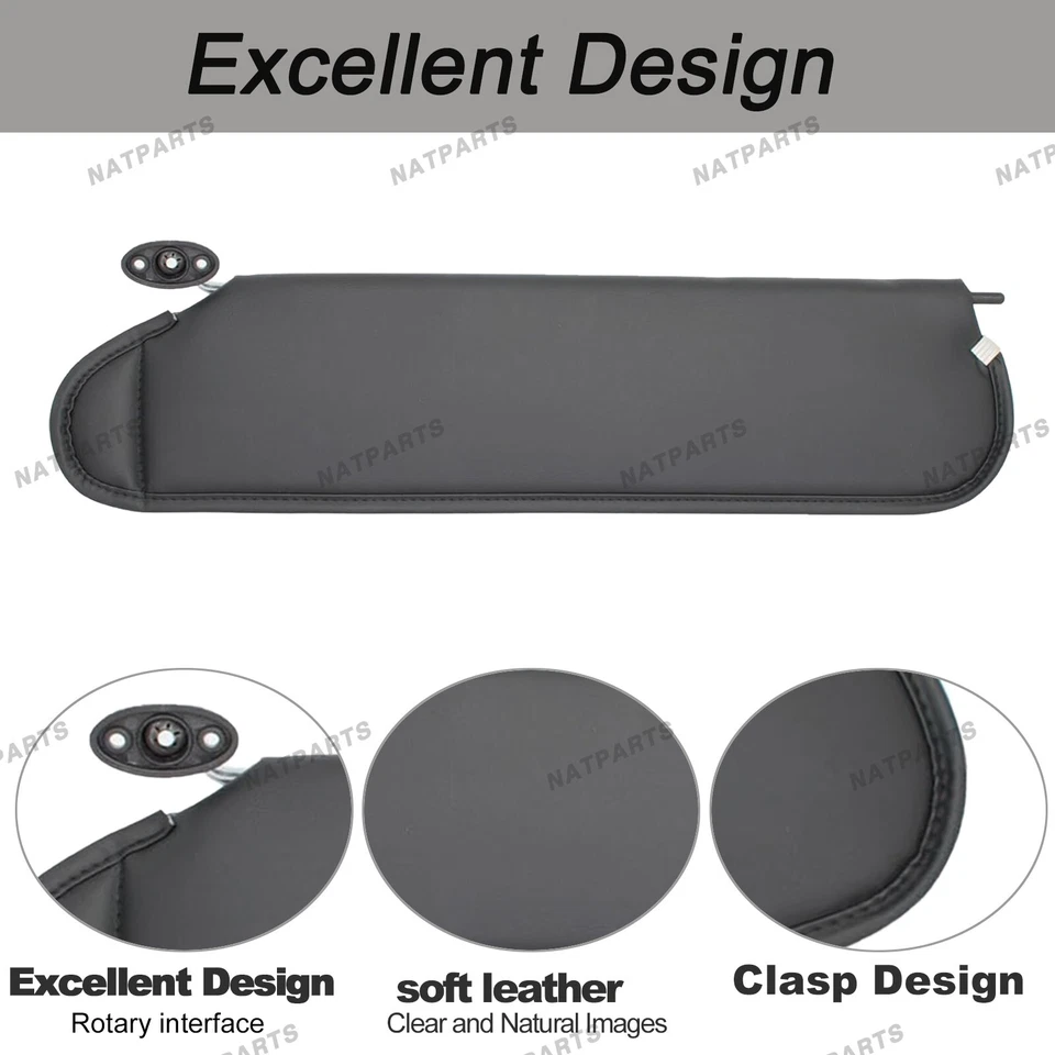 Left Driver Sun Visor W/O Light Fits for97-02 JeepWrangler TJ 5EP35 LAZAE - Image 3 of 4