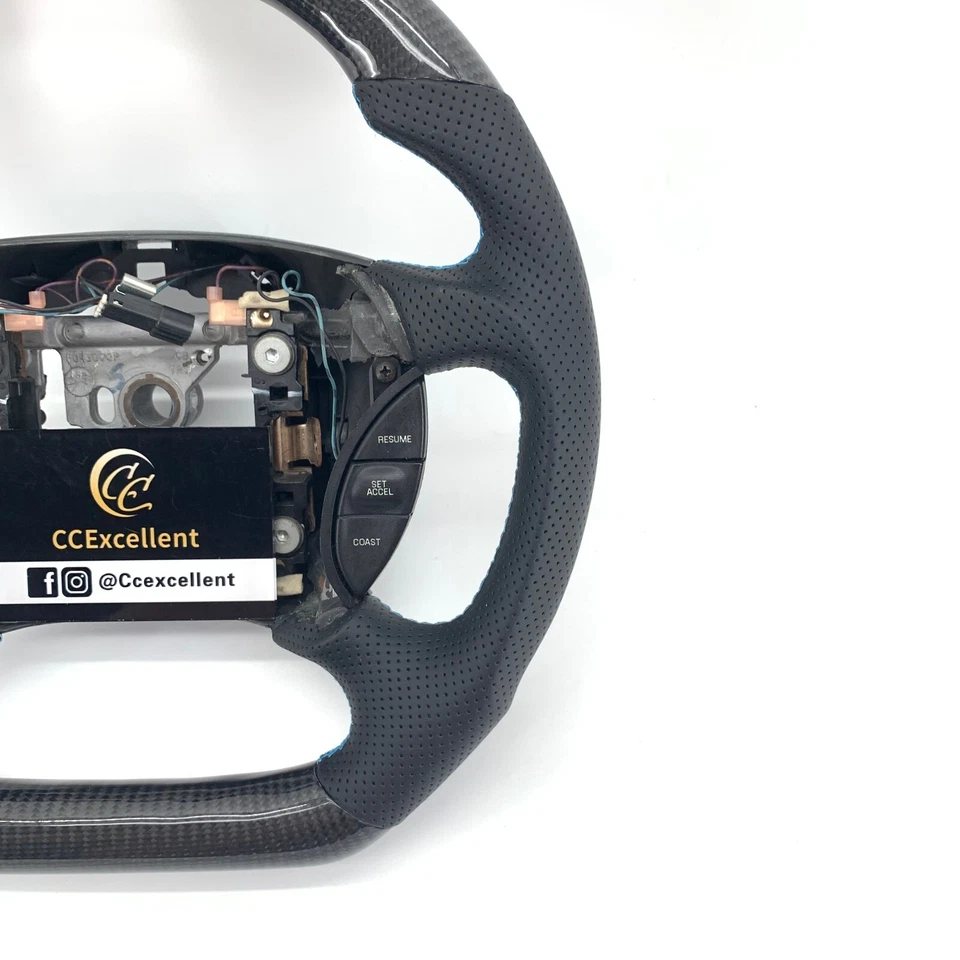 For Ford Mustang 1999-2004 real carbon fiber steering wheel - Imagem 2 de 4
