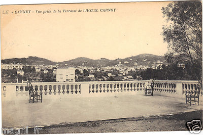 LE CANNET - View taken from the terrace of the Hotel Carnot ...... (Ref. i 567)