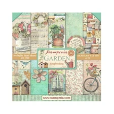 Garden - Stamperia 8" x 8" Paper Pad 10/pk Double-sided Scrapbook