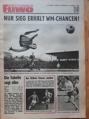 FUWO 1973 Nr. 39 Oberliga DDR FCC DYNAM0 BFC FCK BSG FCH SGD FCM RWE LOK HFC FCU