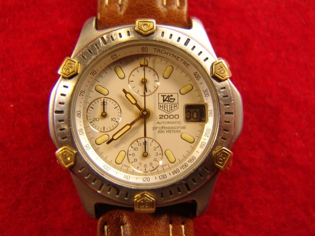 Brown Leather Strap Watch 