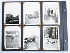 SET OF 11 PHOTOS OF WWII U.S. ARMY SOLDIERS IN CANDID PHOTOS