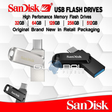 SanDisk Flash Drive Ultra Dual Memory 64GB 128GB 256GB 512GB USB  Type C USBC