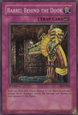 YU-GI-OH, BARREL BEHIND THE DOOR, SR, PGD-095, 1. Edition, TOP