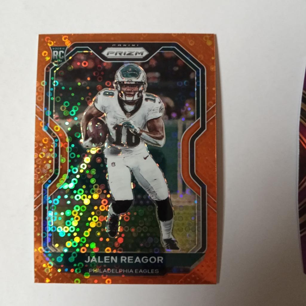 2020 Panini Prizm Rookie Orange Disco Prizm Jalen Reagor #342 Rookie