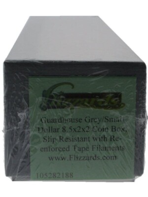 Guardhouse Single Row Coin Box Small Dollar Grey 2x2x8.5